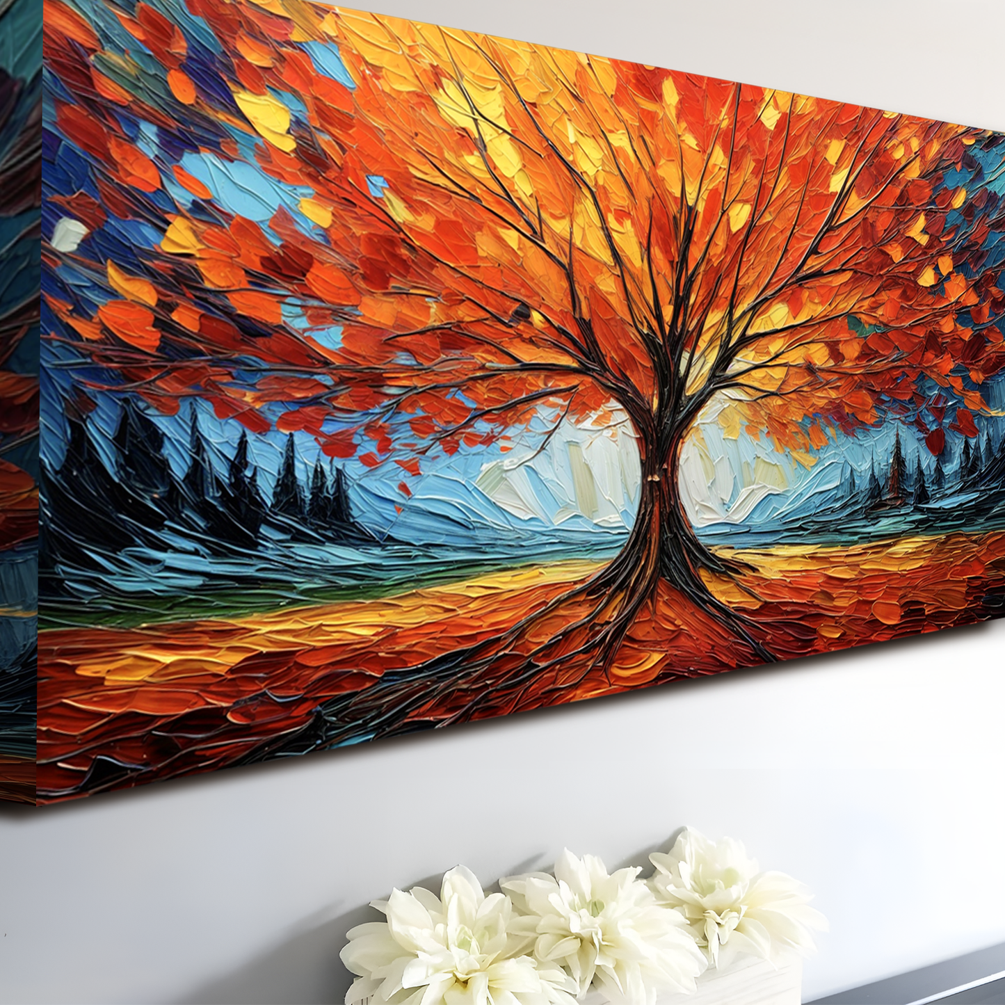 Autumn Fire Canvas Wall Art