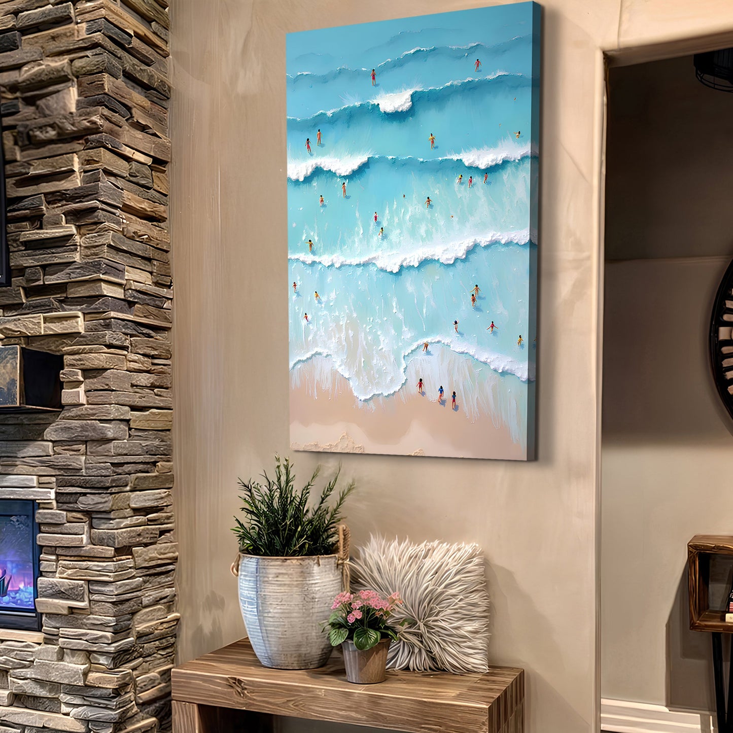 Beach Days Coastal Canvas Wall Art IX