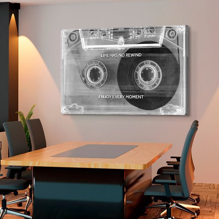 Enjoy Every Moment Motivational Canvas Wall Sign