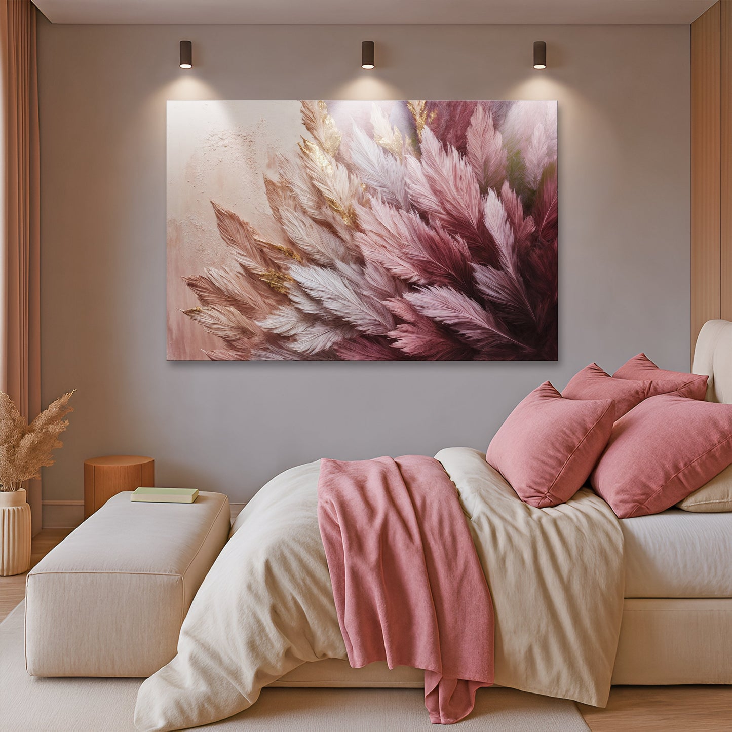 Feather Symphony Bird Canvas Wall Art
