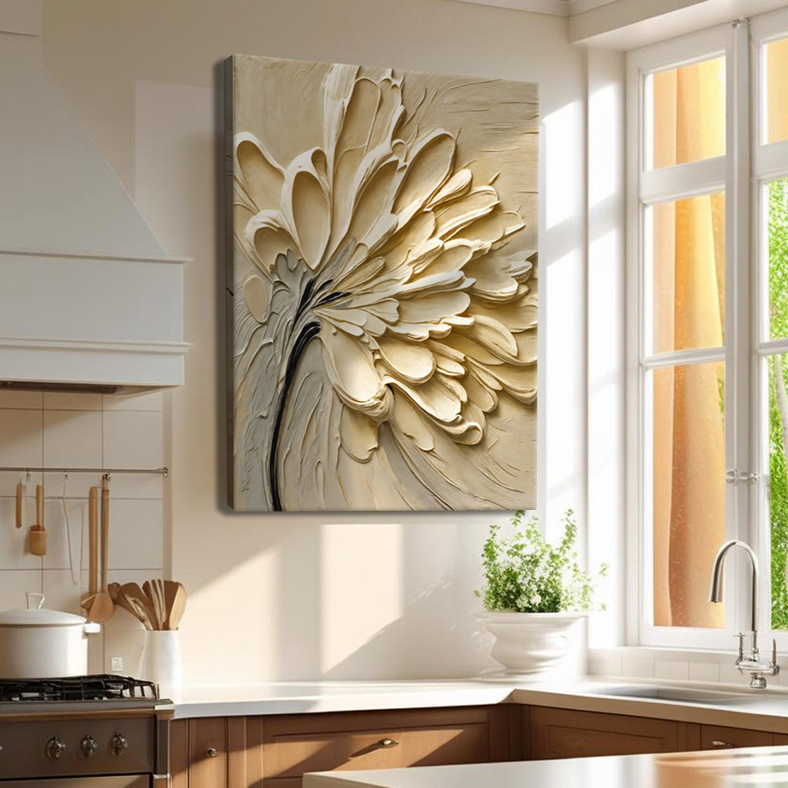 Flower Splatter Canvas Wall Art