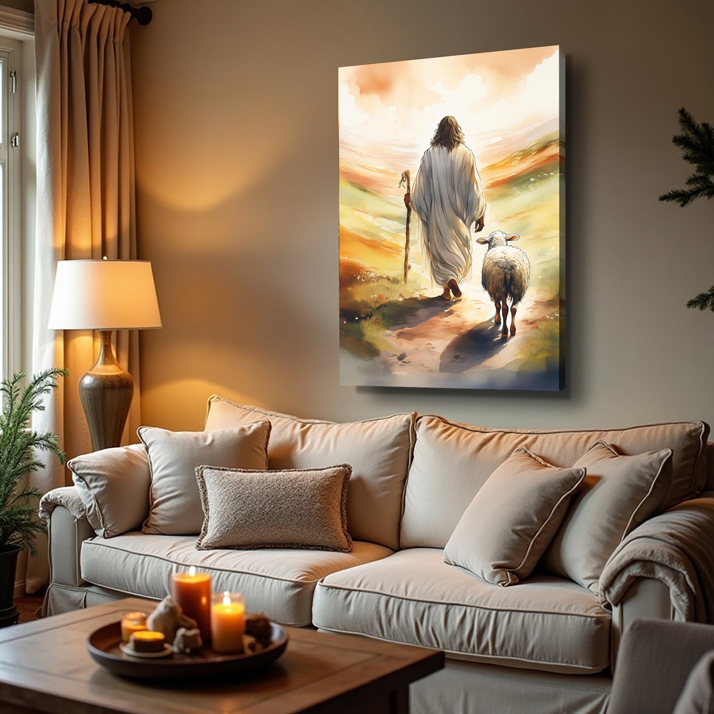 Parable of the Lost Sheep Faith Canvas Wall Art