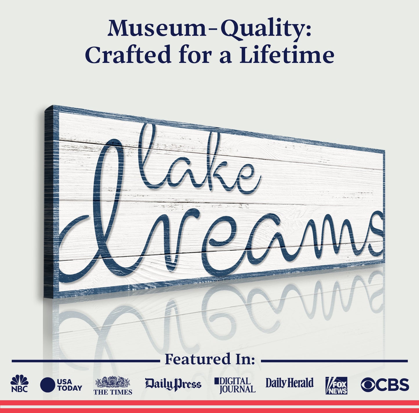 Lake Dreams Nautical Canvas Wall Art