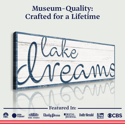 Lake Dreams Nautical Canvas Wall Art