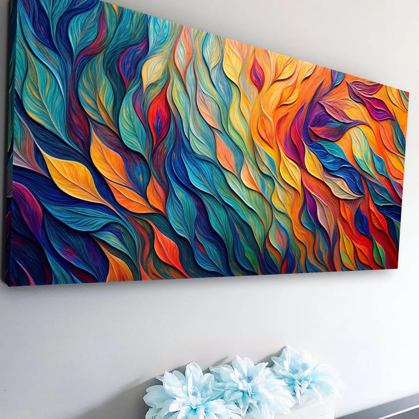Chroma Whispers Abstract Canvas Wall Art