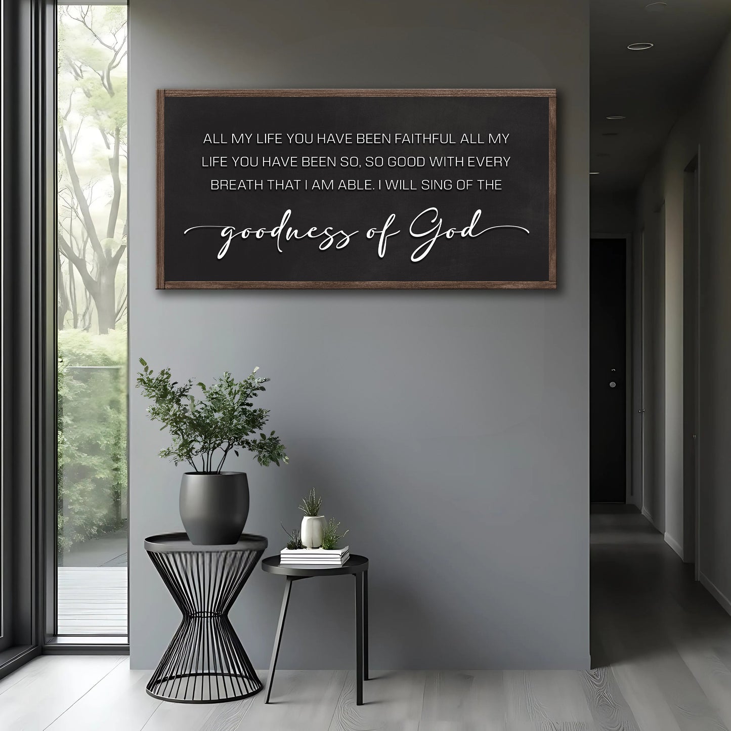 Goodness of God Canvas Wall Art - Faith Inspirational Sign