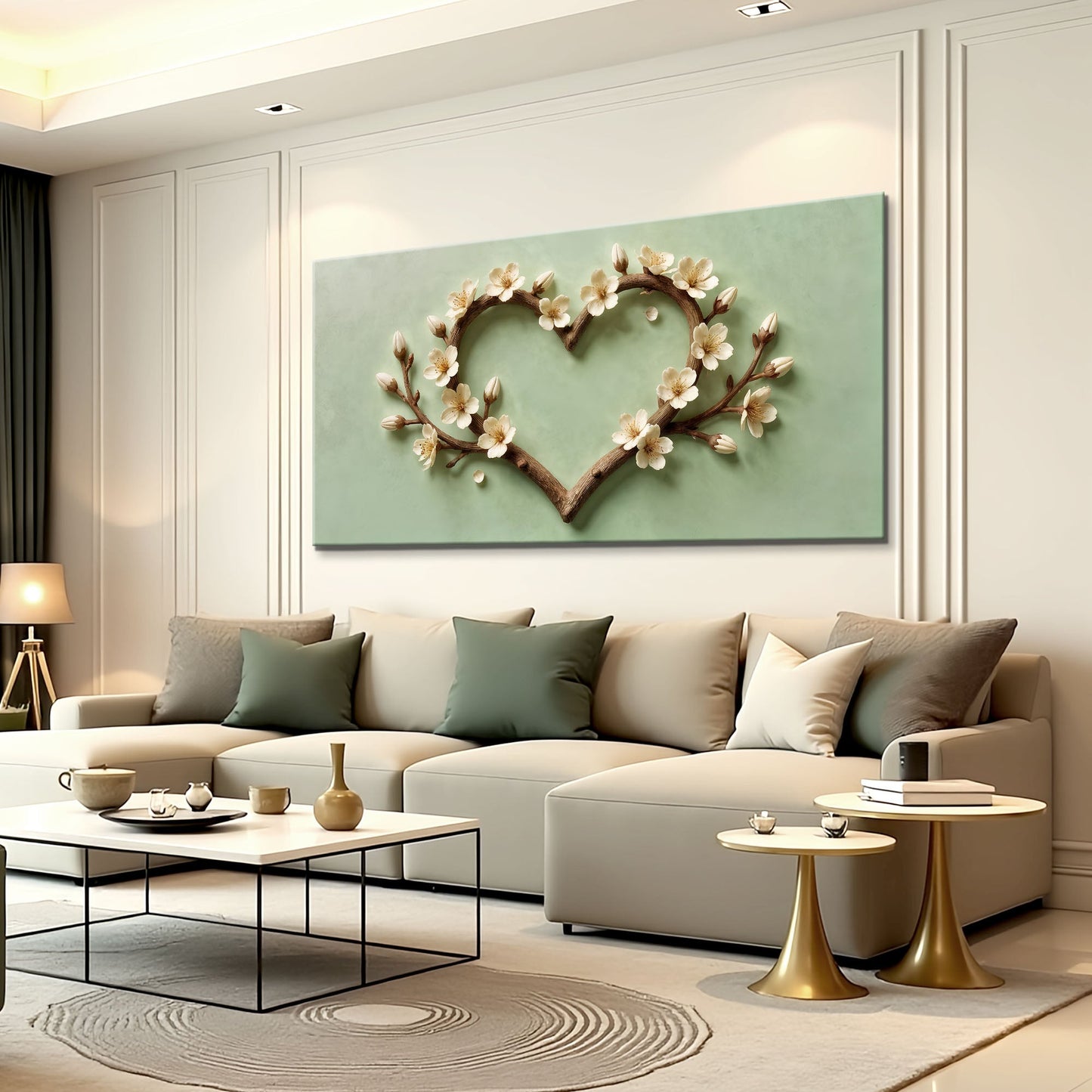 Harmony in Bloom Floral Canvas Wall Art