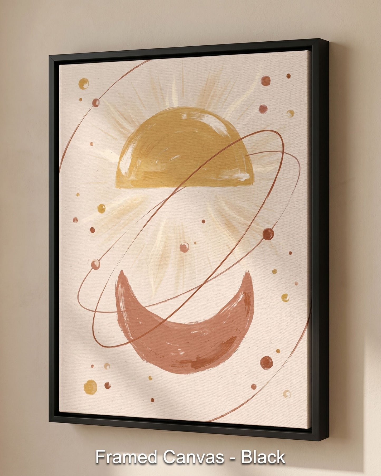Golden Arc Celestial Boho Wall Art