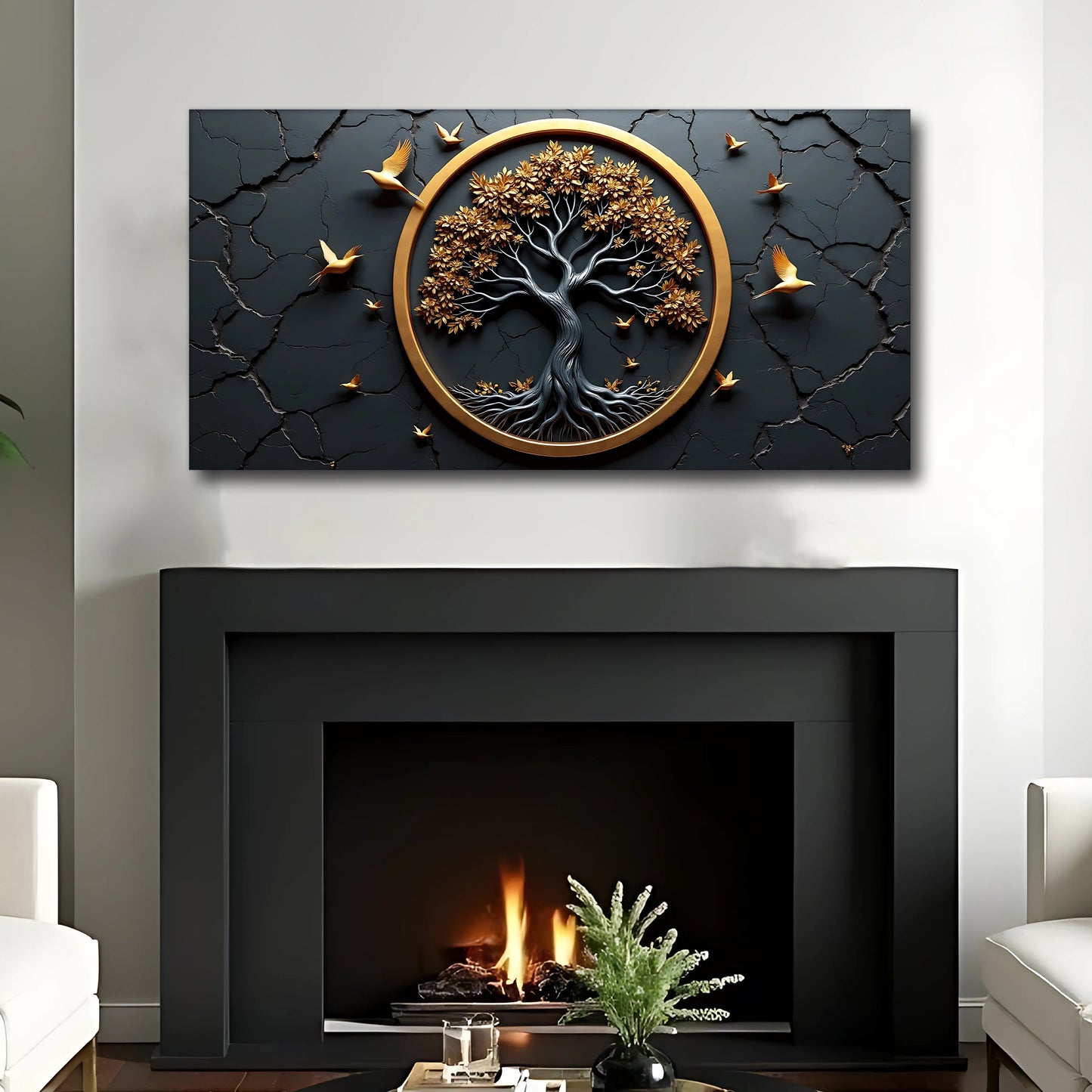 3D Celtic Tree of Life Canvas Wall Art IV-I