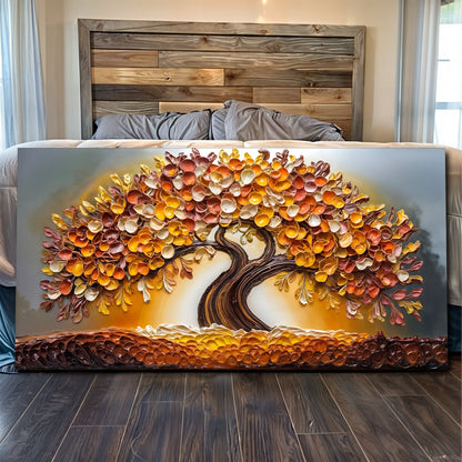 Golden Autumn Canvas Wall Art - Fall Landscape Print