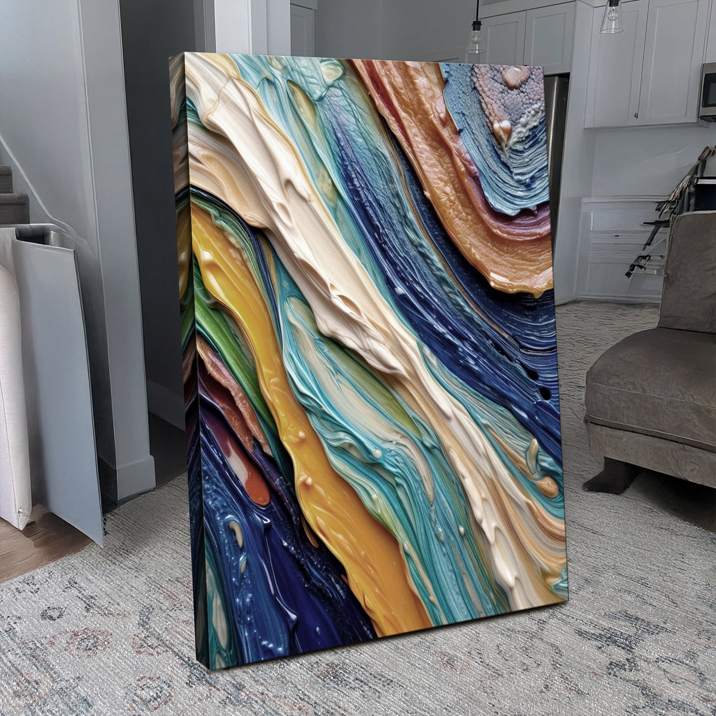 Ocean Waves Canvas Wall Art - Coastal Seascape