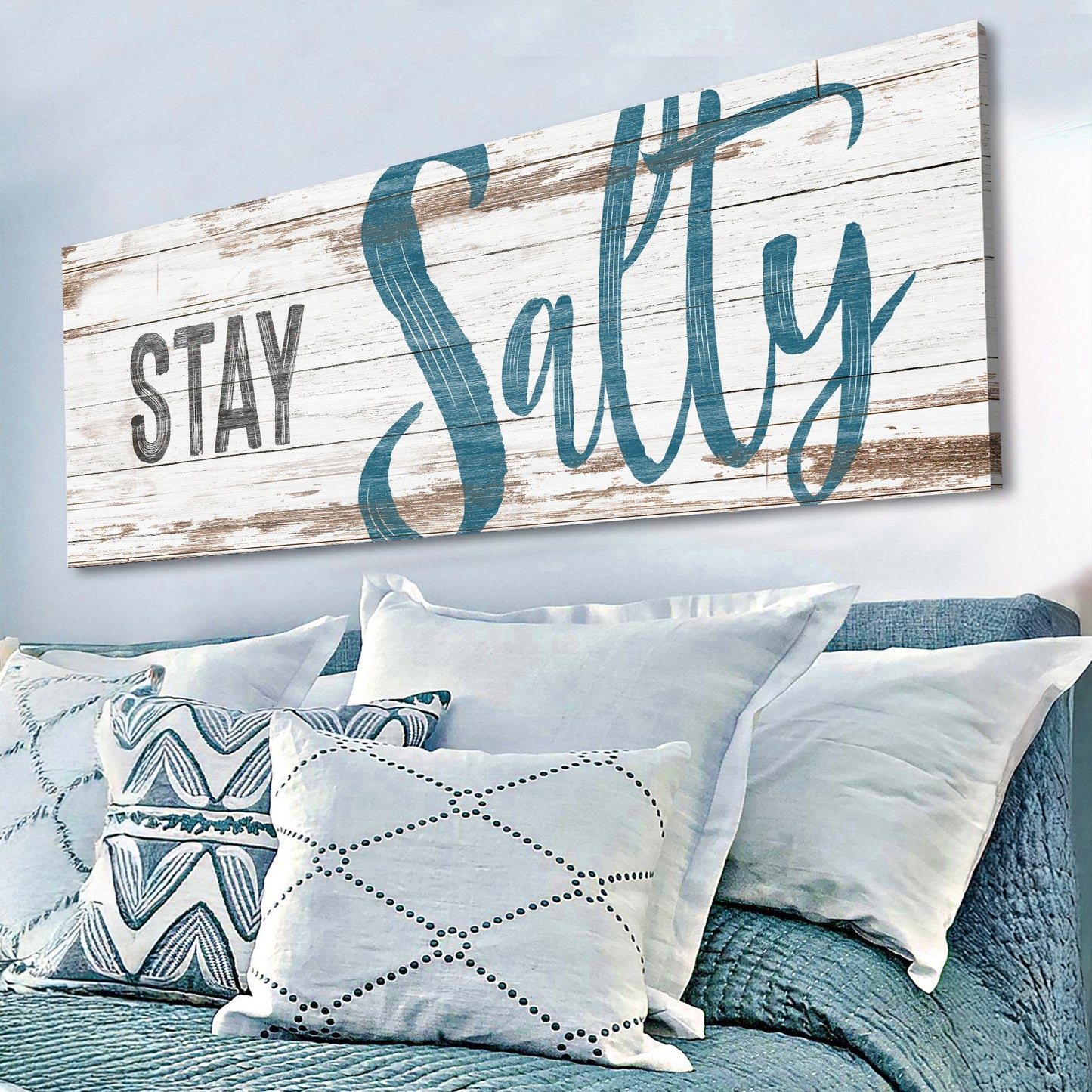 Stay Salty Coastal Lifestyle Canvas Wall Art
