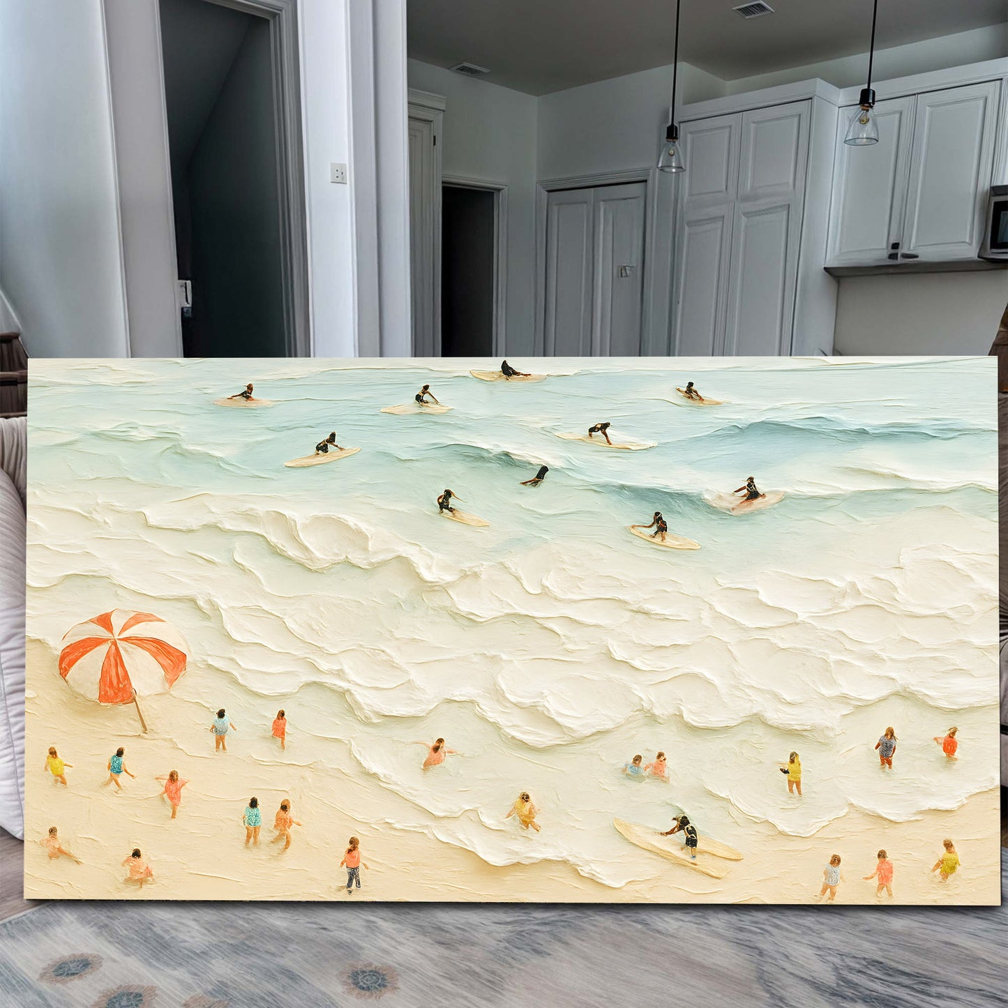 Beach Days Coastal Canvas Wall Art