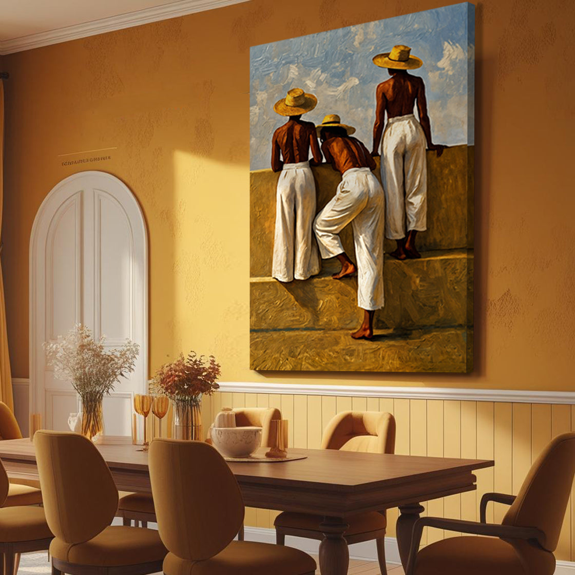 Summer Watchers Canvas Wall Art