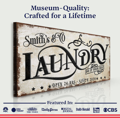 Laundry Room Canvas Wall Art VI