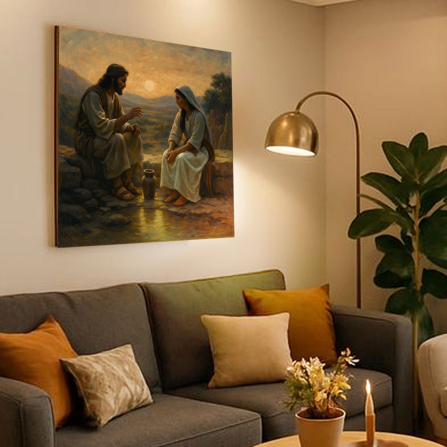 Mary Praying Faith Canvas Wall Art