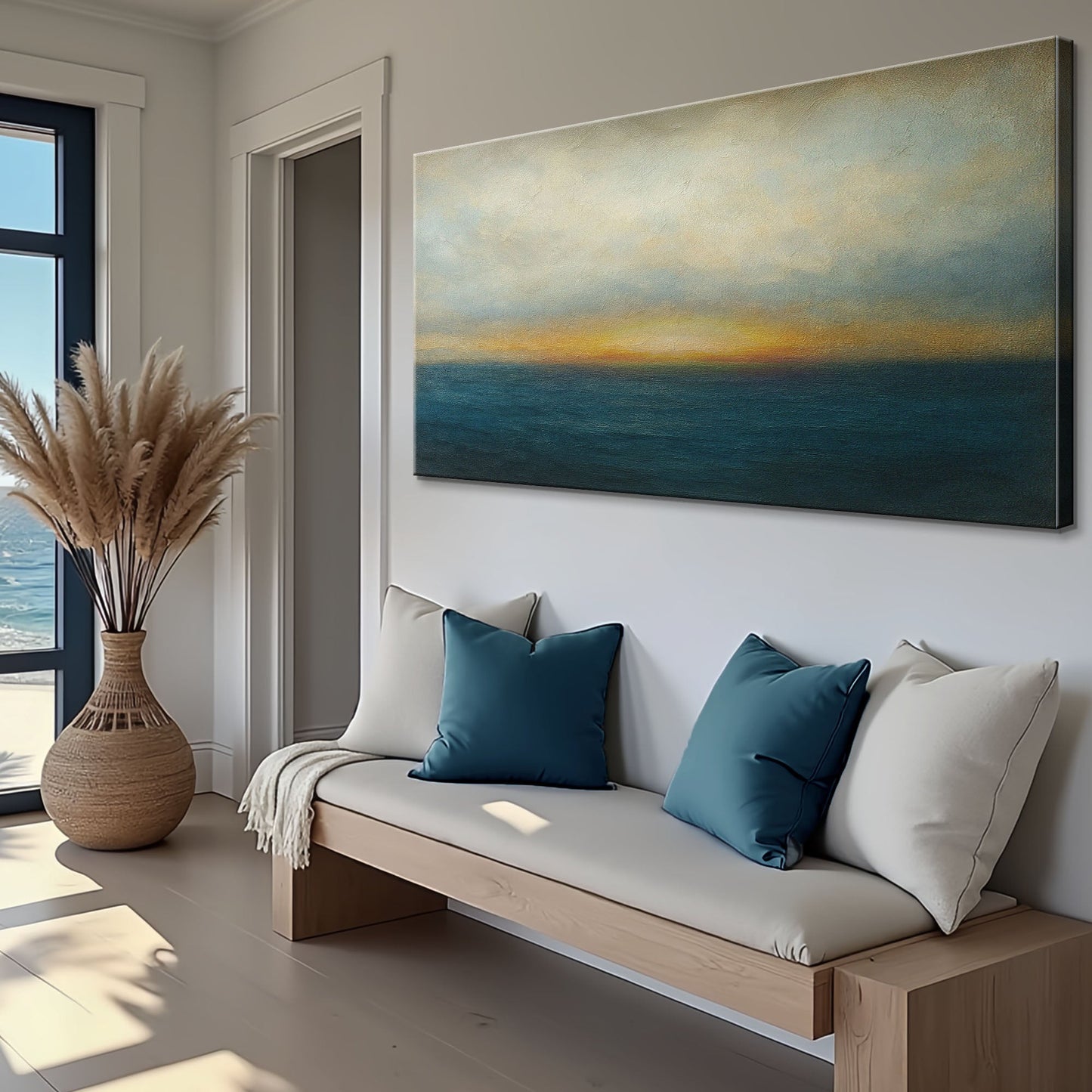Waterscape Abstract Canvas Wall Art
