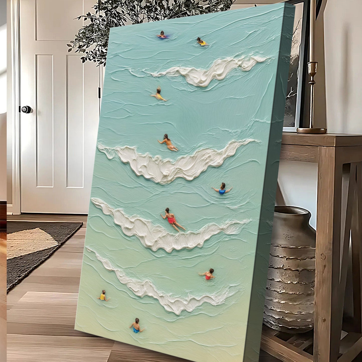 Beach Days Coastal Canvas Wall Art XIX