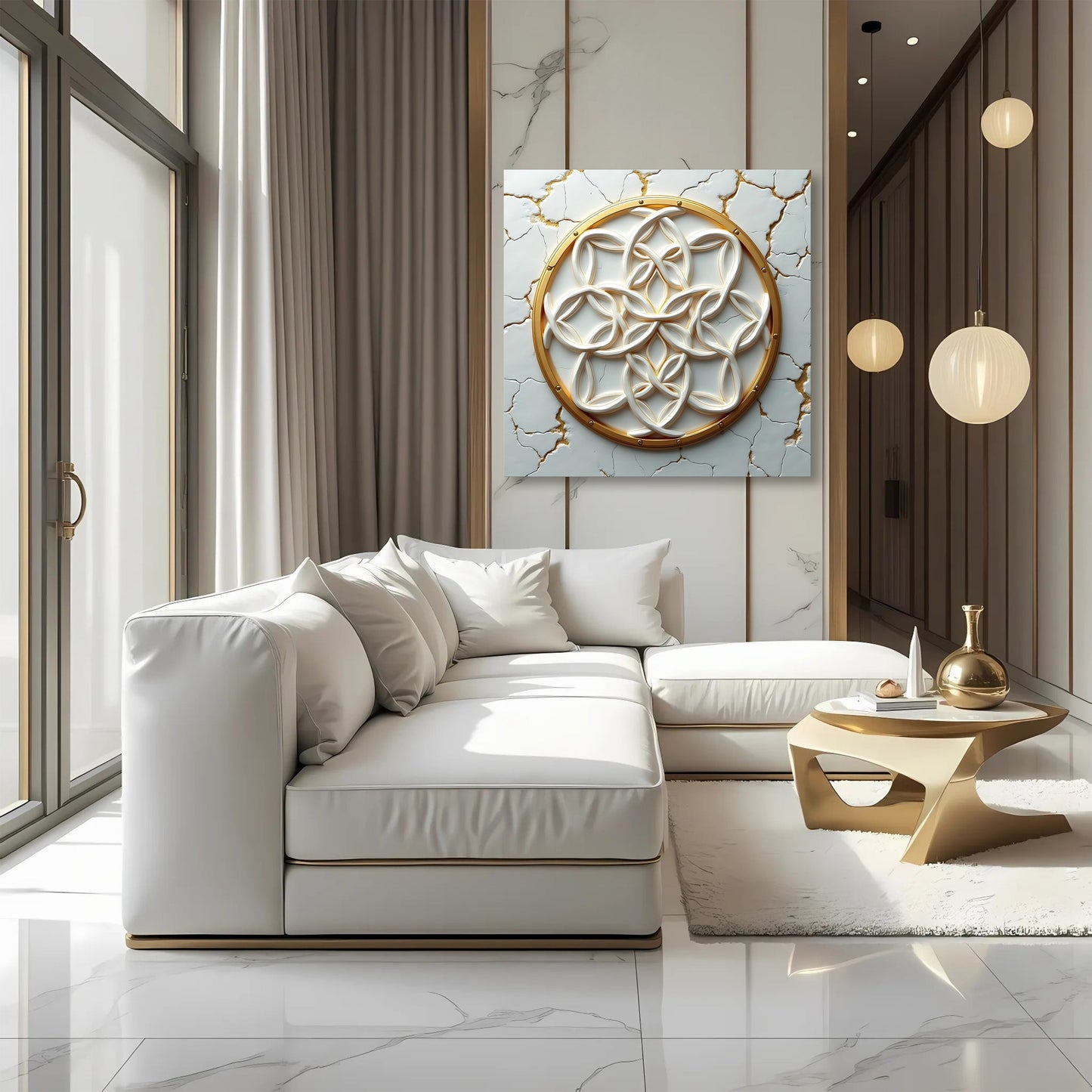 Flower of Life 3D Canvas Wall Art - Style B