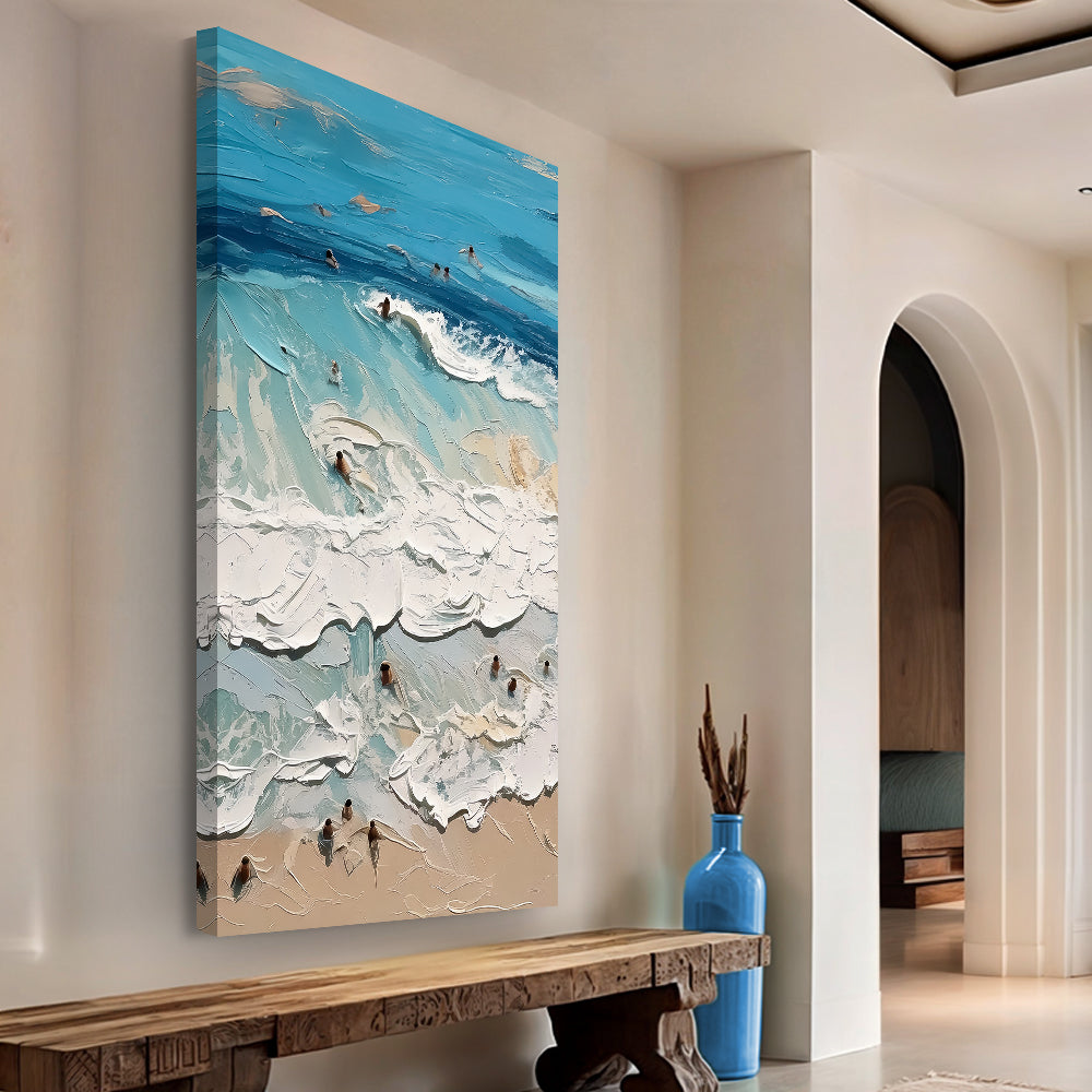 Beach Days Coastal Canvas Wall Art XVIII