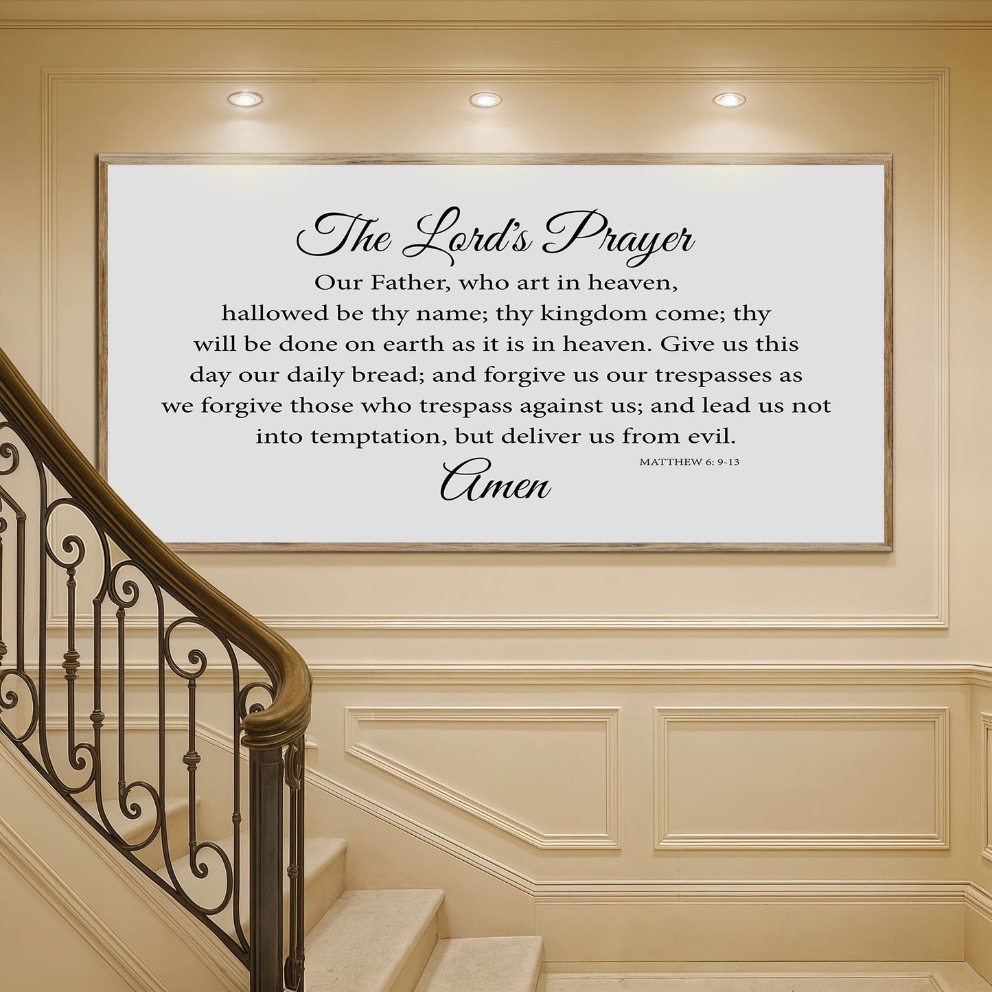 Lord's Prayer Faith Canvas Wall Art