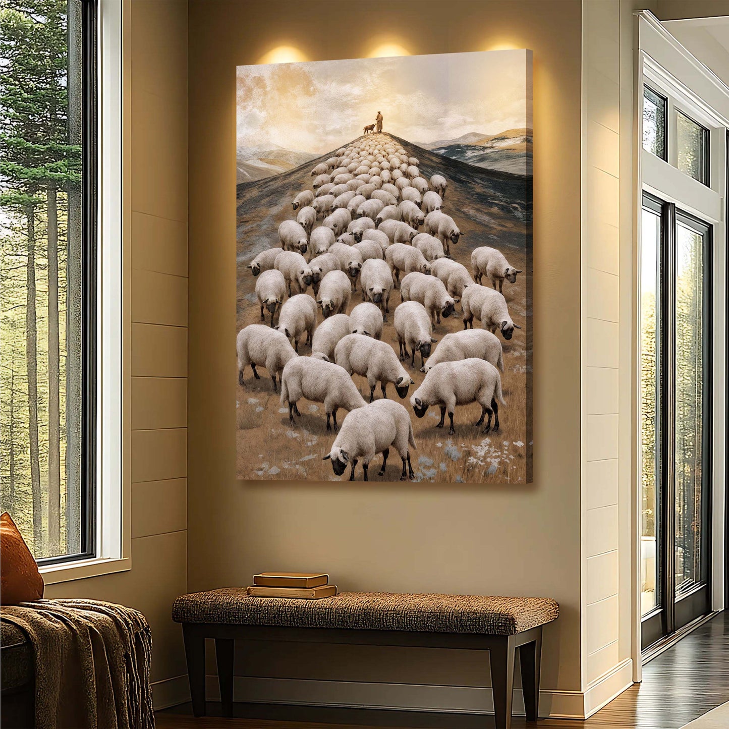 Parable of the Lost Sheep Faith Canvas Wall Art II