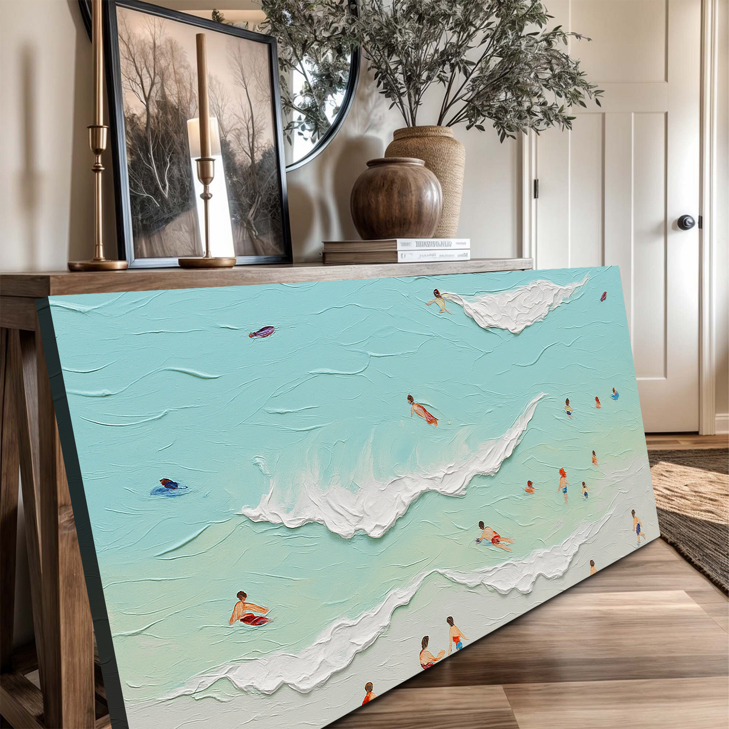 Beach Days Coastal Canvas Wall Art X