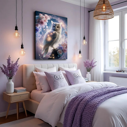 3D Owl Canvas Wall Art