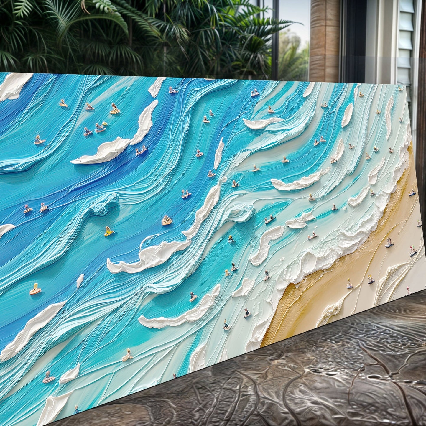 Beach Days Coastal Canvas Wall Art