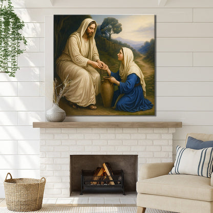 Samaritan at the Well Faith Canvas Wall Art