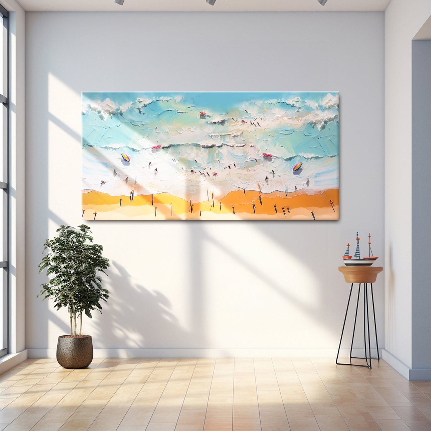 Beach Days Coastal Canvas Wall Art VI