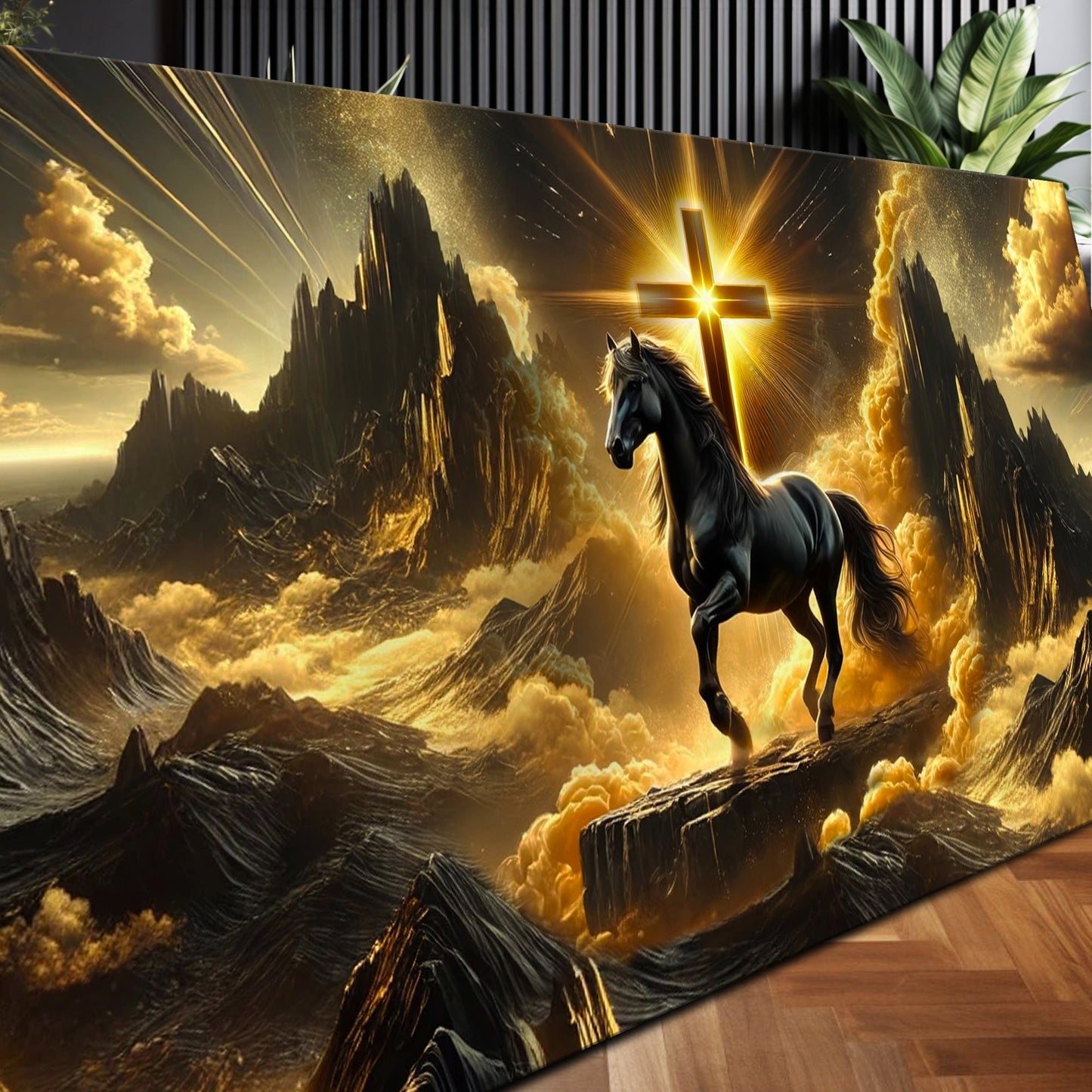 3D Horse Faith Canvas Wall Art
