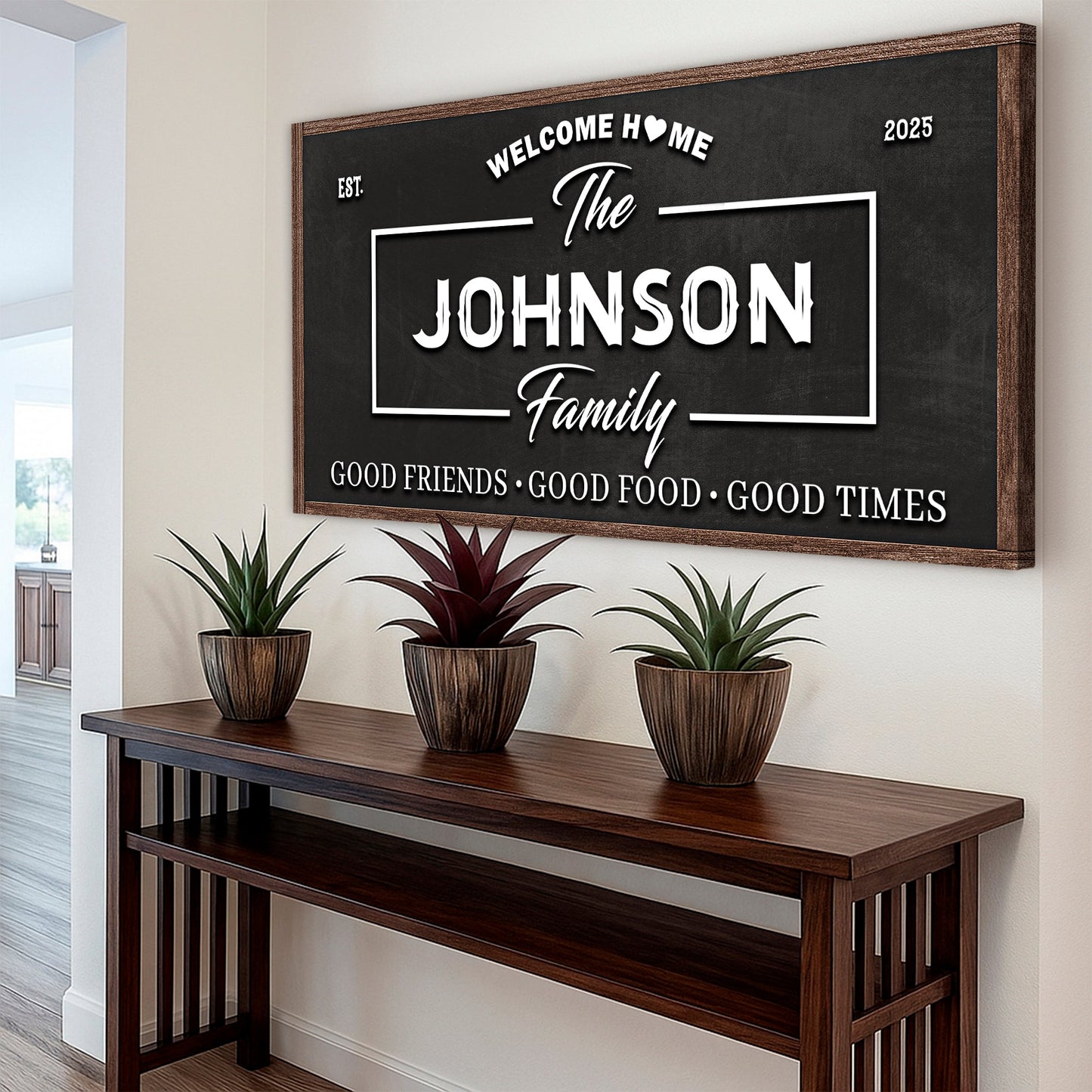 Welcome Home Canvas Wall Sign