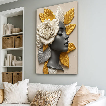 Floral Majesty Canvas Wall Art - Style B