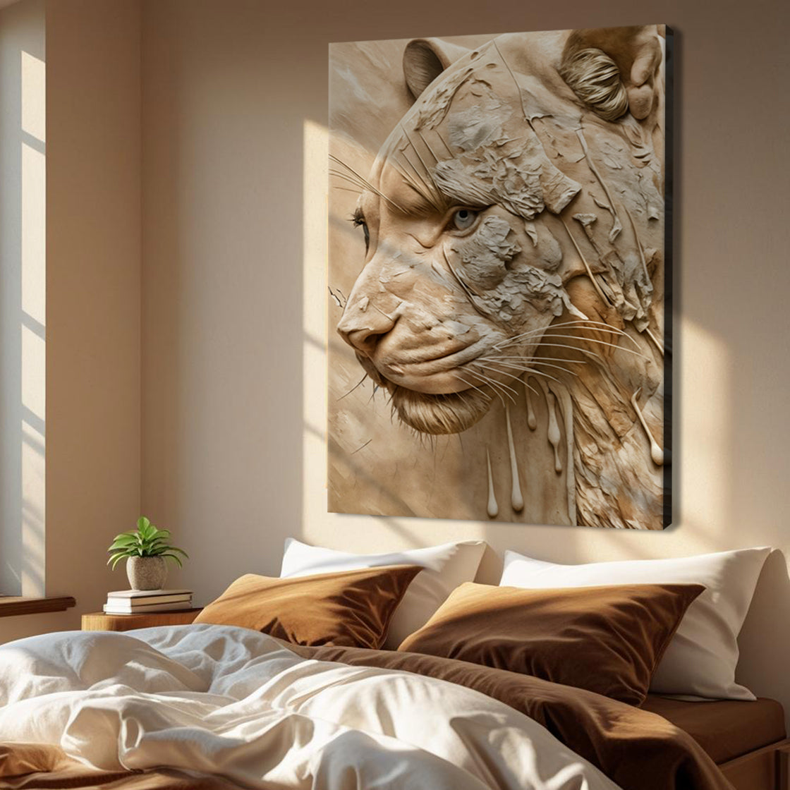 Earthen Predator Wildlife Canvas Wall Art