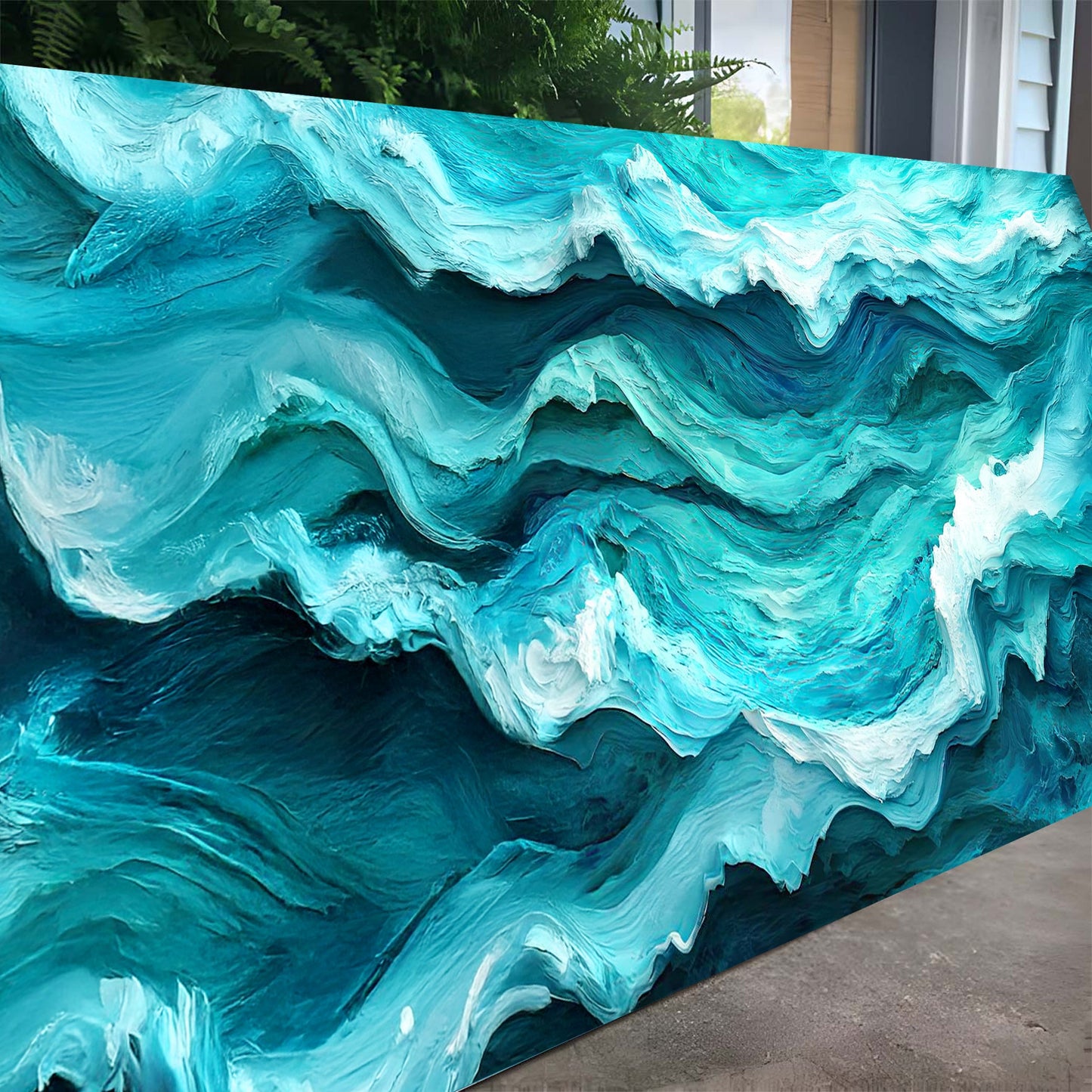 Blue Ocean Coastal Canvas Wall Art