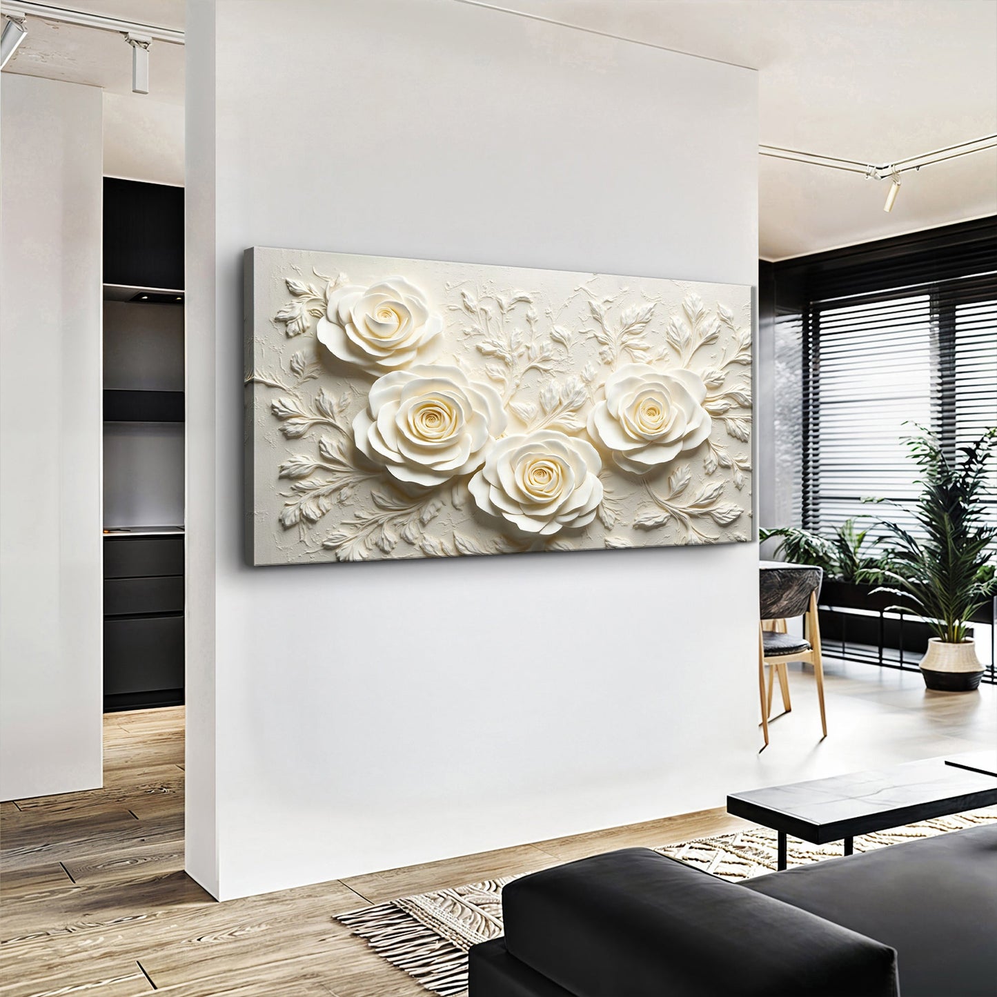 Floral Abstract Canvas Wall Art - Botanical Art