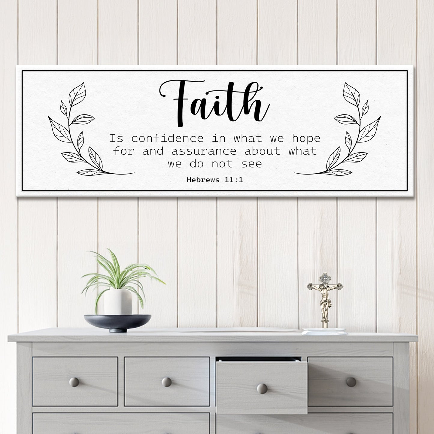 Faith Is Confidence Hebrews 11:1 Canvas Wall Art
