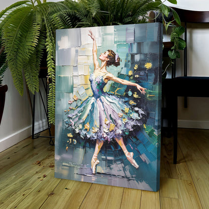 Ballerina Abstract Canvas Wall Art