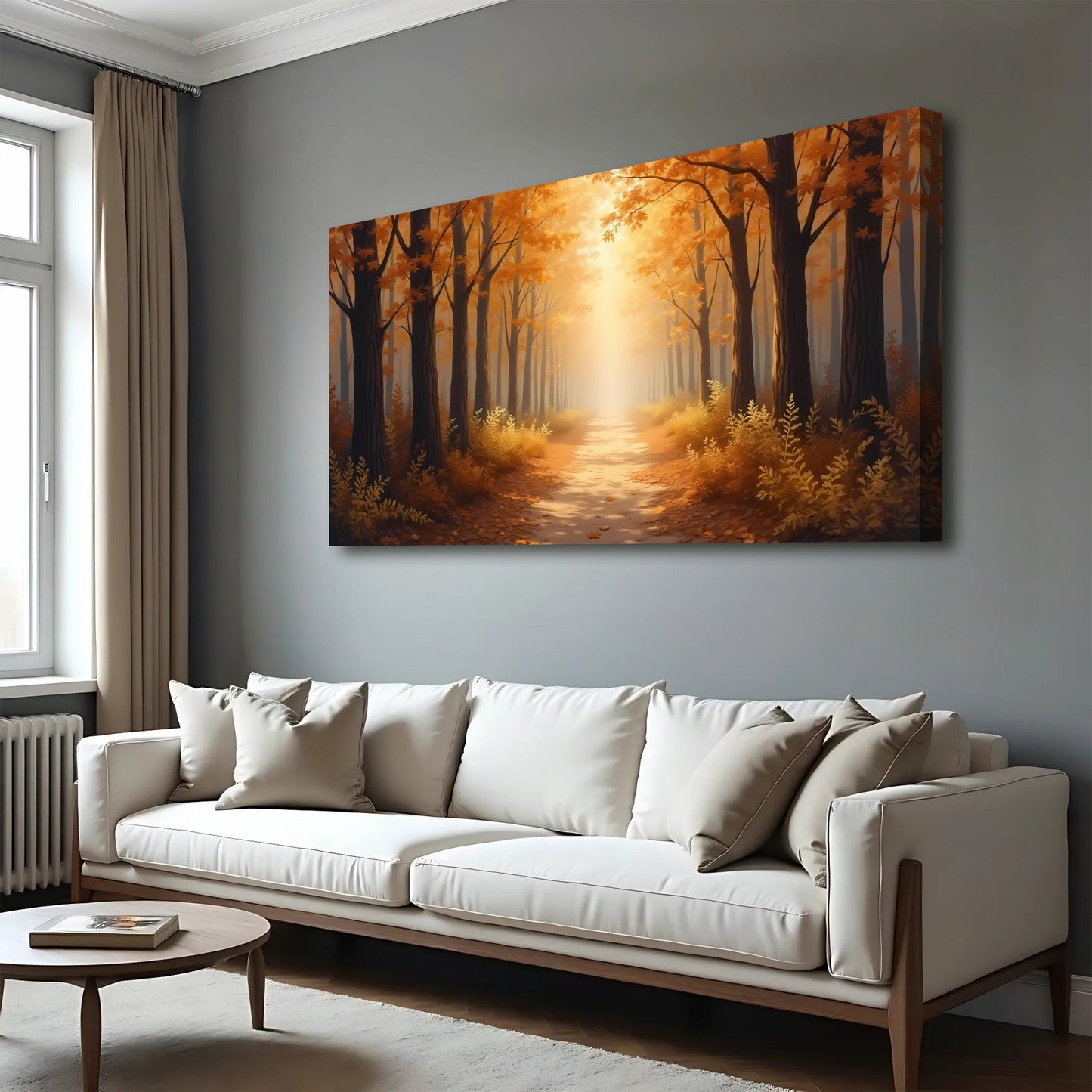 Abstract Forest Landscape Canvas Wall Art