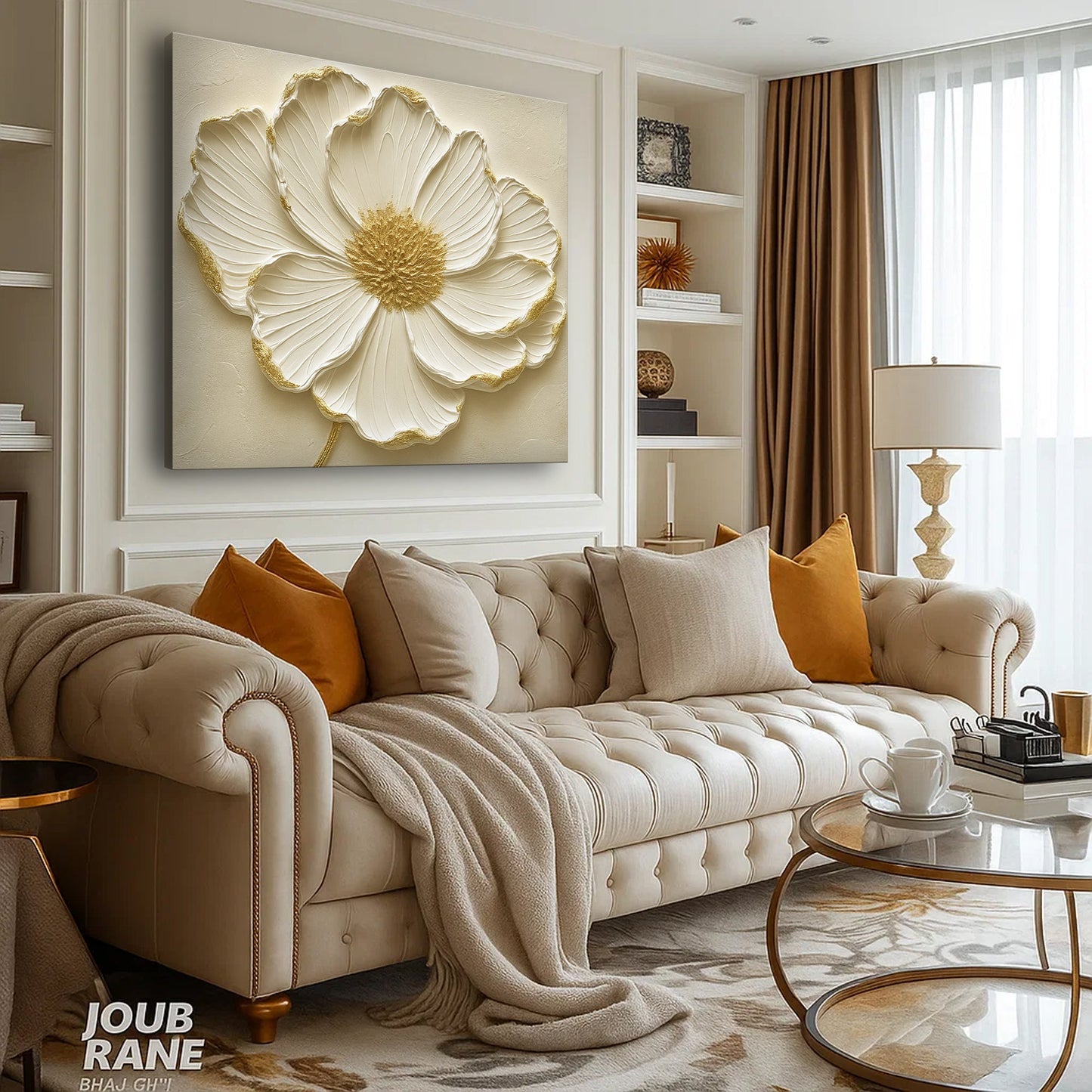 Abstract Flower Canvas Wall Art