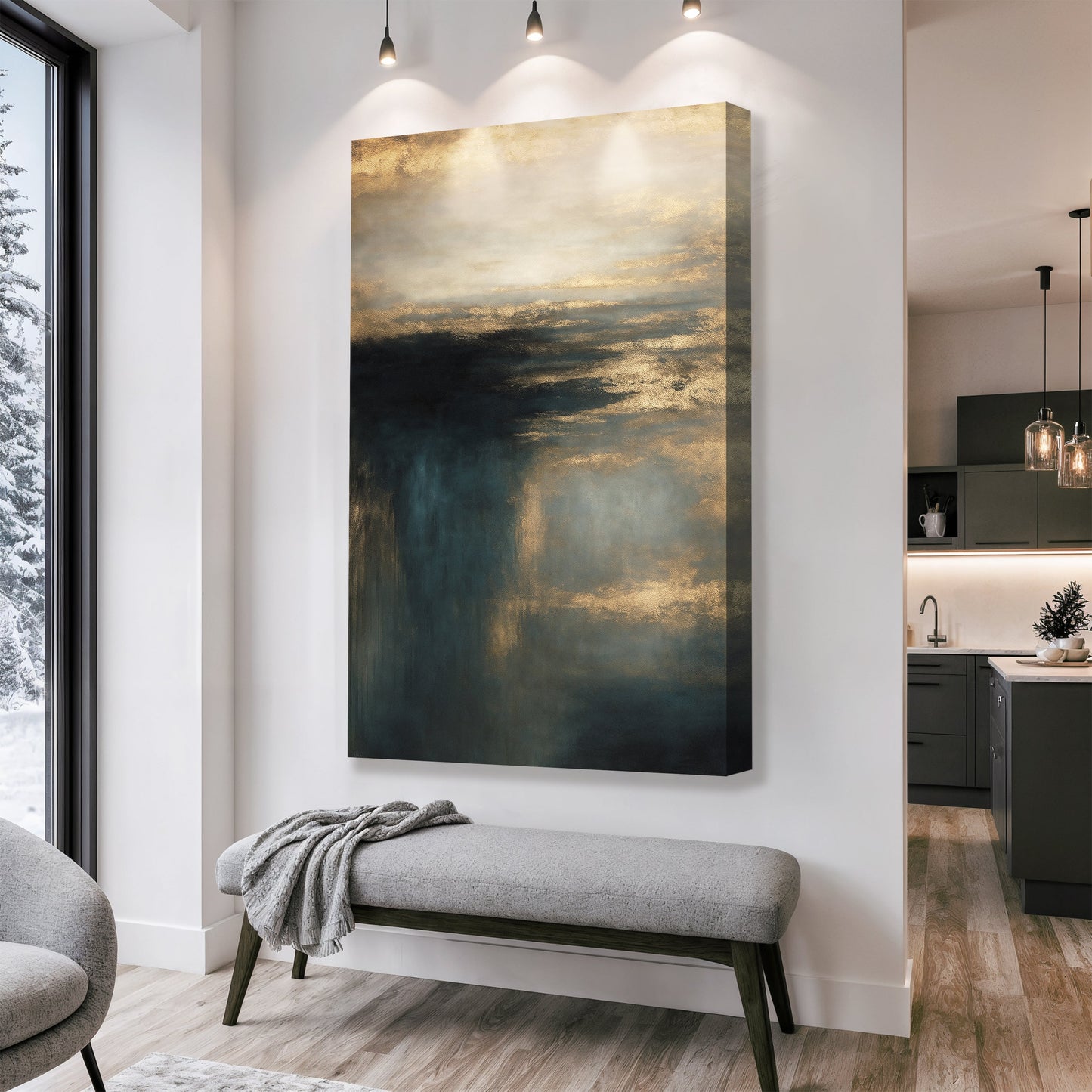 Cloudscape Abstract Canvas Wall Art
