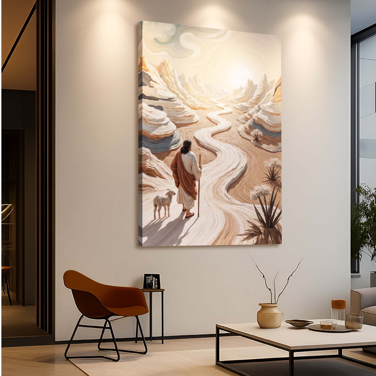 Parable of the Lost Sheep Faith Canvas Wall Art III