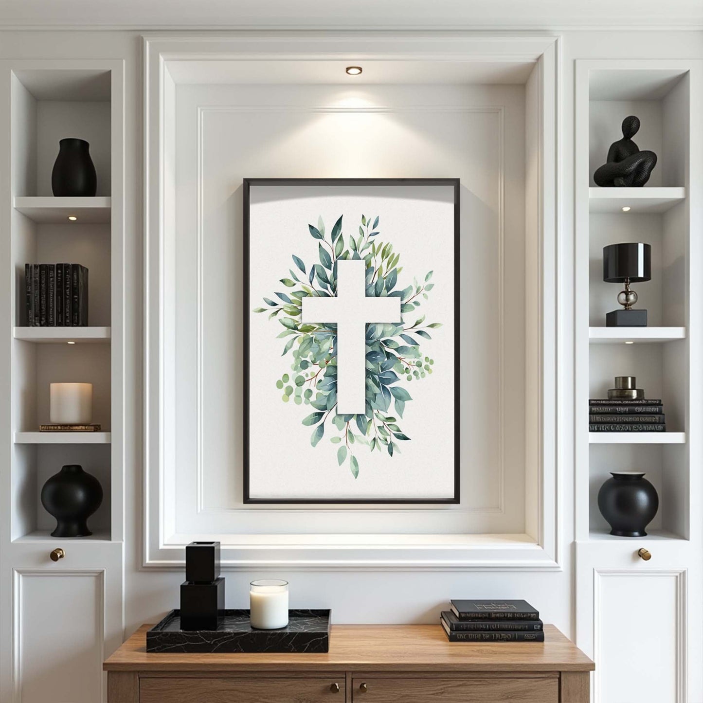 Evergreen Cross Faith Canvas Wall Art
