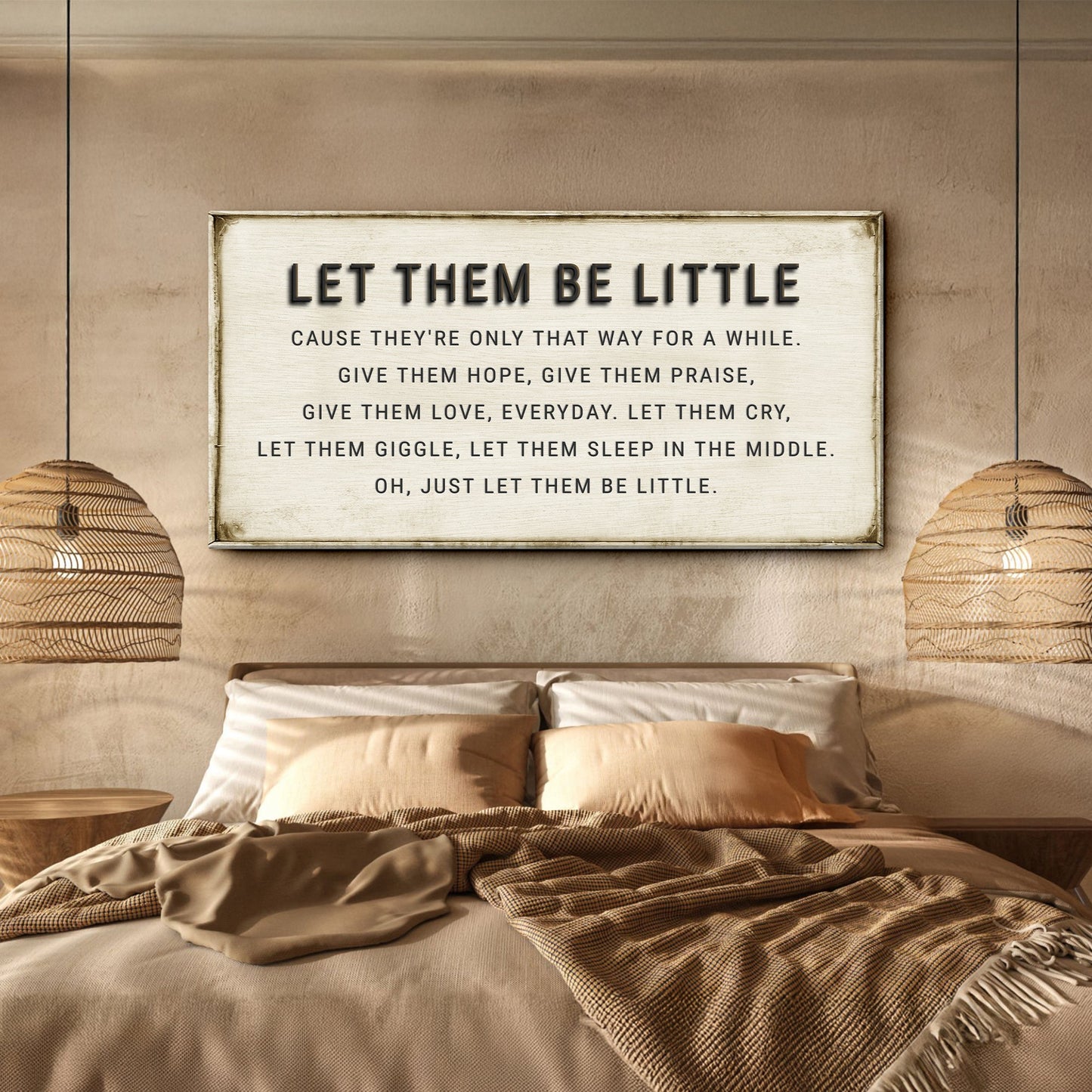Let Them Be Little Playroom Canvas Wall Art