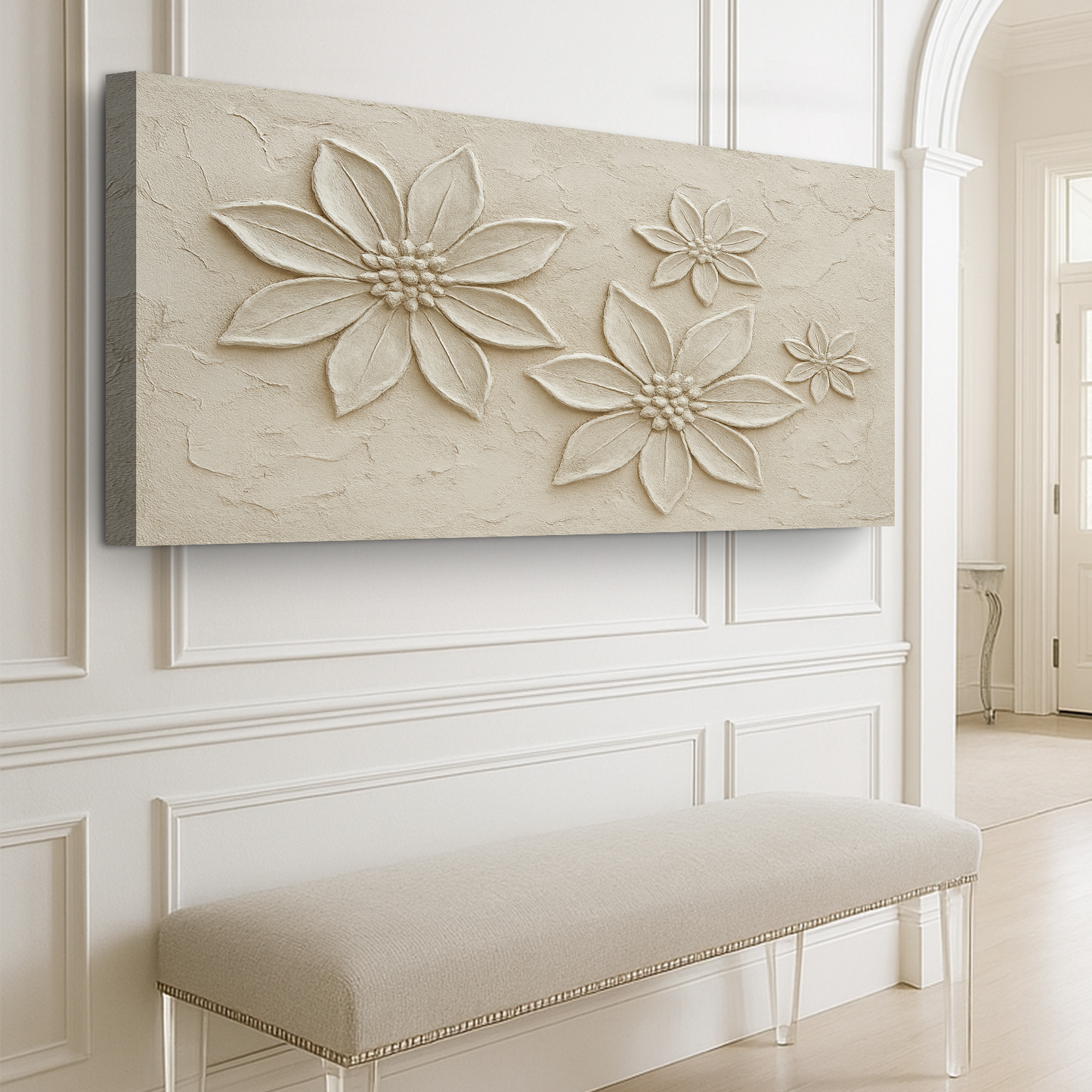 Floral Abstract Canvas Wall Art - Botanical Art
