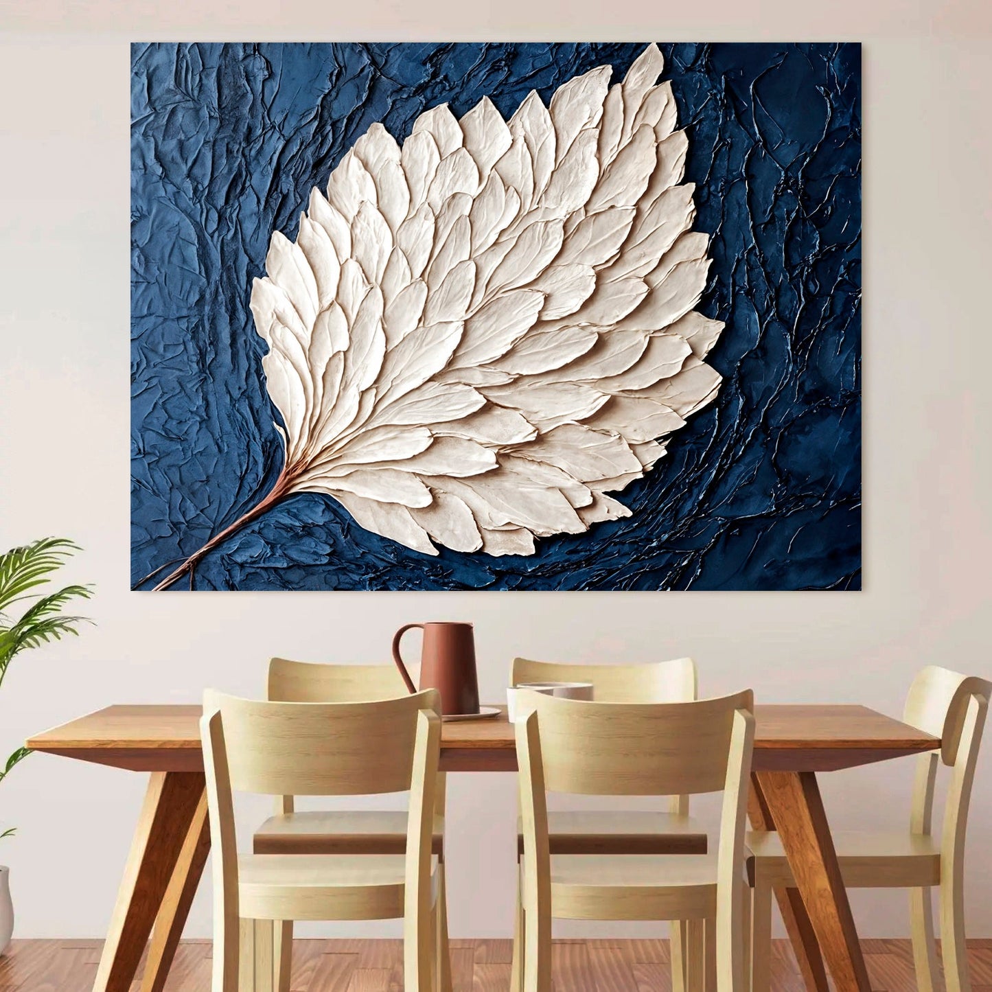 Ivory Bloom Floral Canvas Wall Art