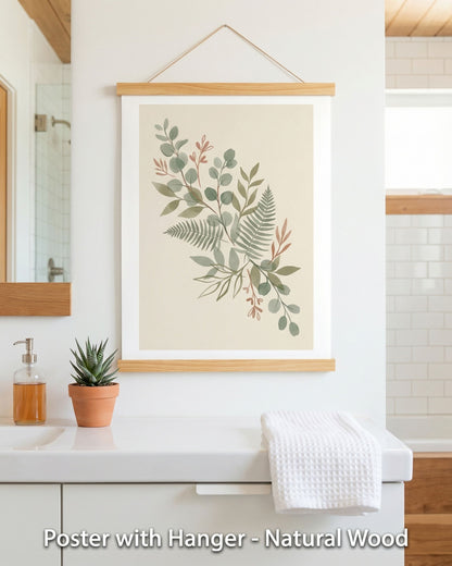 Sage Botanica Boho Botanical Print