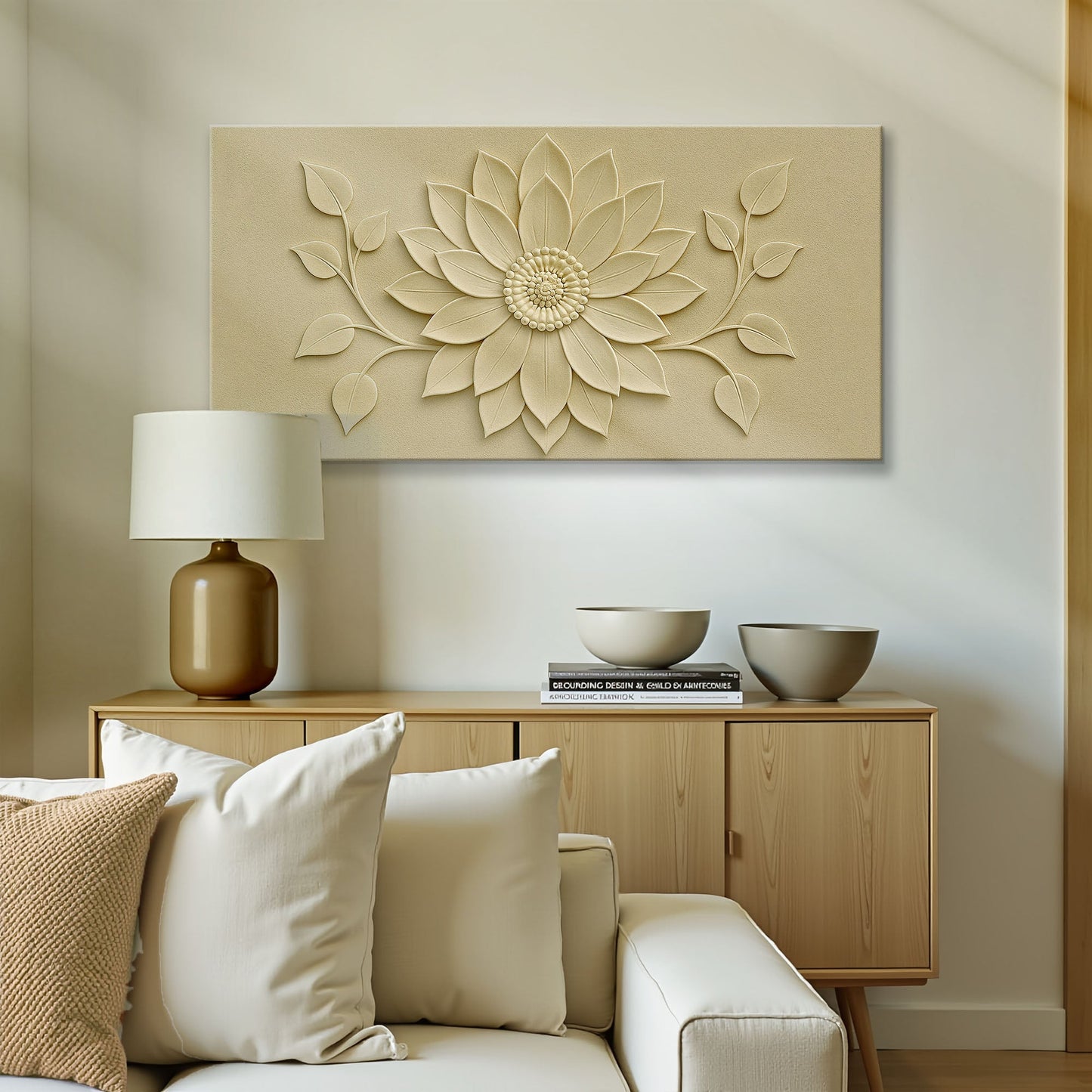 Floral Abstract Canvas Wall Art - Botanical Decor