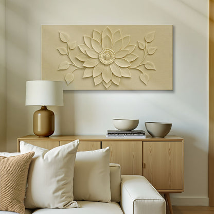 Floral Abstract Canvas Wall Art - Botanical Decor